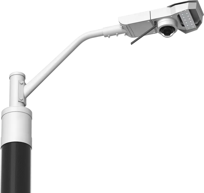EnGoPlanet Integrated Solar Pole Architecture showing EnGo Light, EnGo Monitor, and EnGo Connect Modules