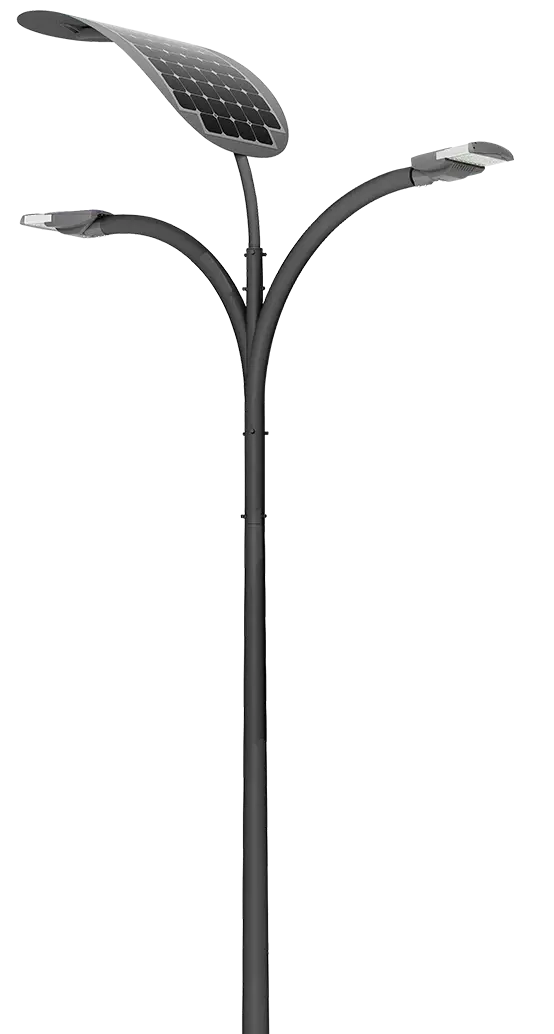 EnGo Leaf Resilient Solar Light Pole for Low Sunlight Zones