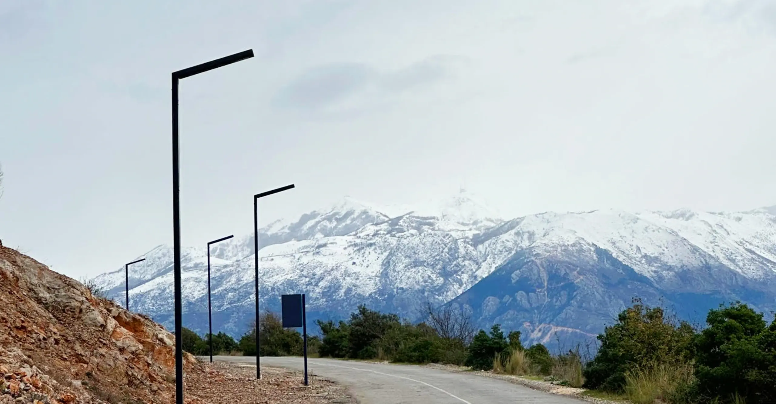 EnGo Slim solar smart poles installed at Lustica Bay resort, Montenegro