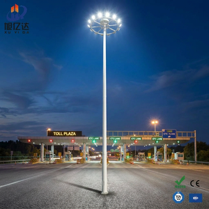 IP66 Galvanized High Mast Light Pole with Lifting System